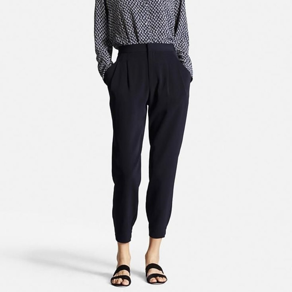 Uniqlo Maroon Drape Jogger Pants